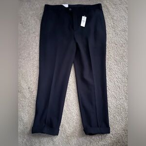 NWT Express Men Slim Navy Wool-Blend Cuffed Dress Pant
Sz 34x30